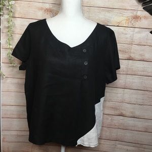 Luukaa Modern Linen Top Sz 14